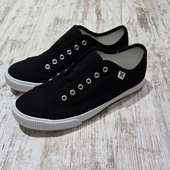 Hurley Black Slip-On Sneakers - Picture 1 of 8
